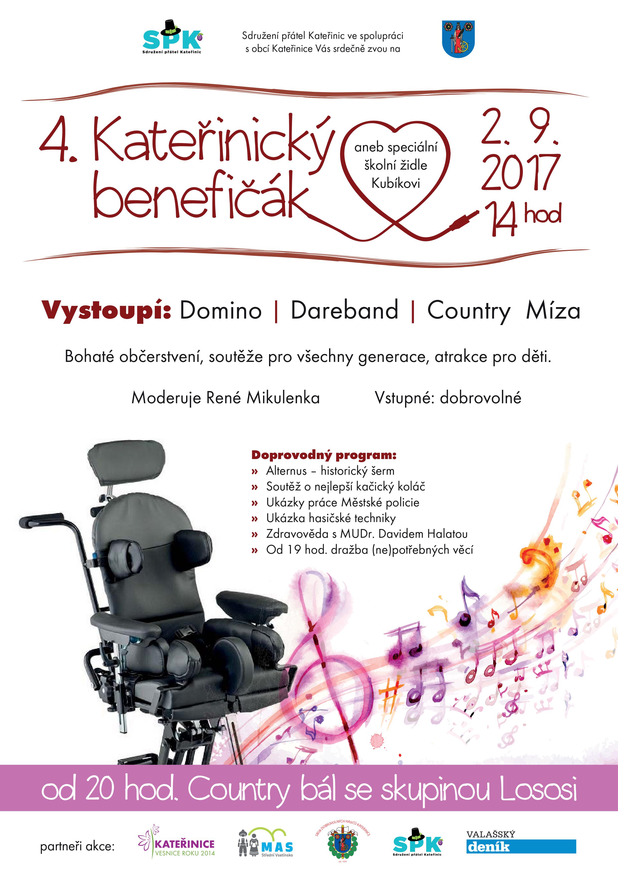 4.Kateřinický benefičák už 2.9.2017